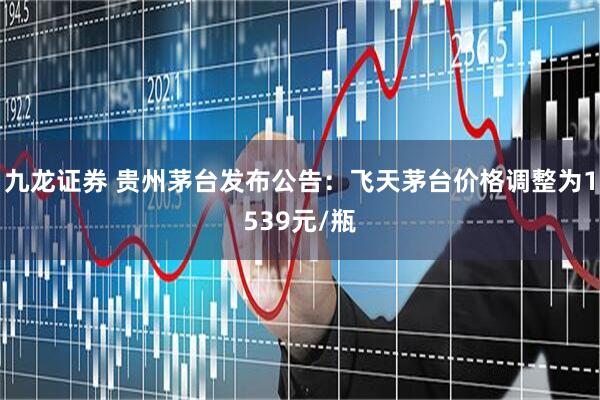 九龙证券 贵州茅台发布公告：飞天茅台价格调整为1539元/瓶